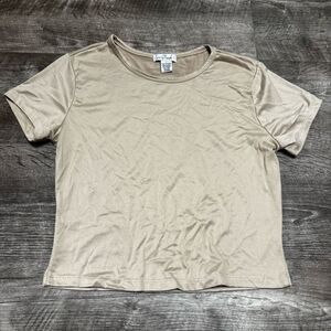 Love Streak Short Sleeve Crop Top Size Large